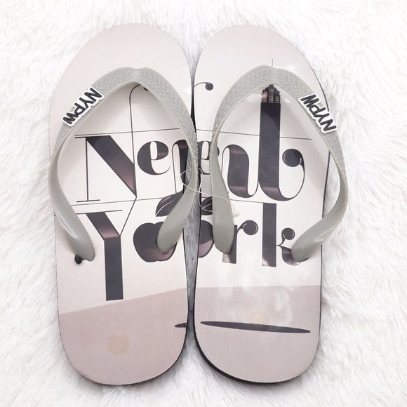NYPW Women's "NEW YORK CITY GRAPHICS" Thong Flip Flops (Size Small 5- 6) NEW!!! - Picture 5 of 5